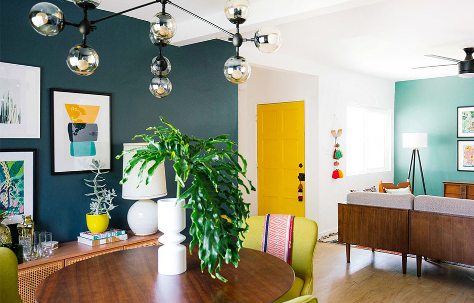 Colorful room featured on Old Brand New, an interior design blog to follow