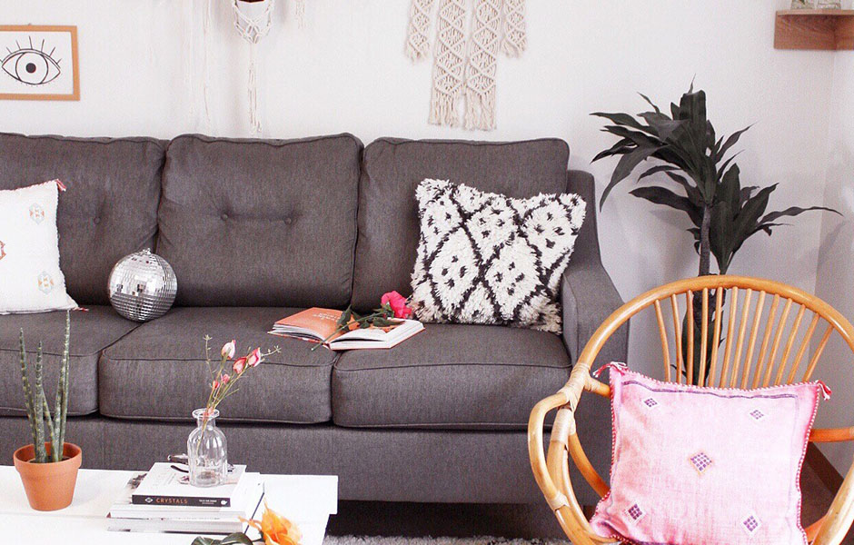Featured small space living room design on SG Style blog