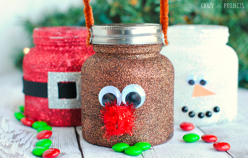 Mason jars as Christmas craft ideas for gifts