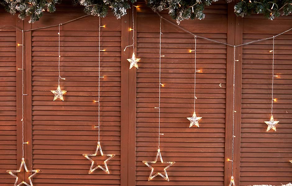 String lights for DIY New Year’s decoration 